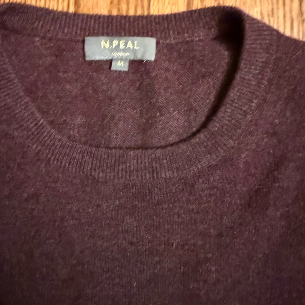 Men's Rich Purple Cashmere Crewneck Sweater